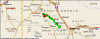 Map from US highway 385 to Rockridge in Nemo, South Dakota - Click to Enlarge